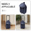 Blue Reusable Folding Shopping Trolley Bag Oxford Material 5