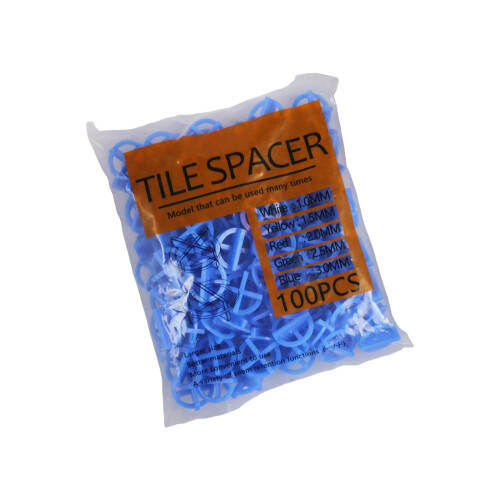 Pack of 100 Reusable Plastic Tile Spacers Economical-3.0MM