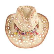 Paper Straw Wide Brimmed Hat Sun Protection Gardening-Khaki 4