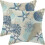 Linen Pillow Covers20x20Inch Set of2Coastal Seashell 1