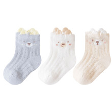 Lightweight Breathable Cotton Mesh Baby Socks for Summer-D S