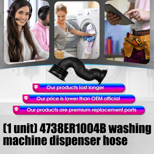 Rubber Drainage Pipe Adapter for Front Load Washers Easy Setup 1