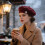 Luxury Beret Thickened Winter Hat with Rhinestones Decors-White 6