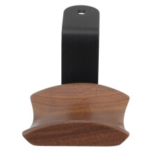 Khaki Walnut Wood Headset Rack Wall Mount Holder for Office Use