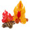 2Pcs Reusable Inflatable Campfire Decor Waterproof LED Multi Color PVC 1