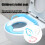 Handheld Baby Potty Training Seat Anti Skid Base for-White 3