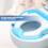 Handheld Baby Potty Training Seat Anti Skid Base for-White 6
