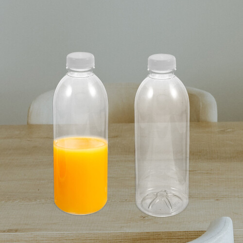 350 ml PET-juiceflaskor med läckagesäkert lock (10-pack)