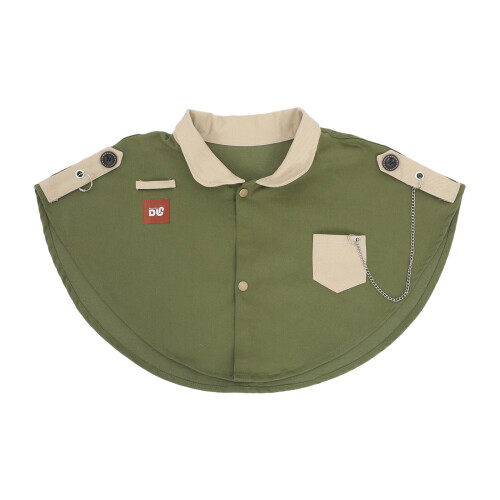 Green Fabric Parrot Shoulder Guard Washable Bird Training Cape