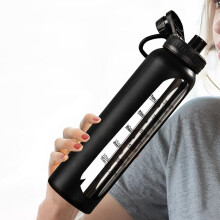 Glass Shaker Bottle BPA-Free Transparent 500ml