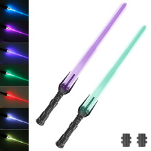Miecz podświetlany diodami LED RGB z efektami dźwiękowymi, 28,7 cala, 2 szt.