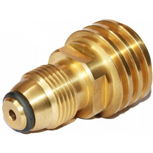 POL-zu-QCC1-Propangastankadapter aus Messing