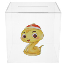 Acrylic Money Bank Break to Open Desktop Decor