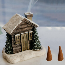 Rökelsekar i resin från Christmas Cottage med 2 pinnar