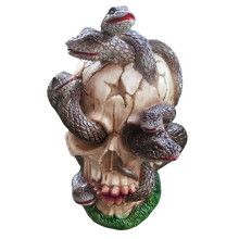 Harpiksskeletornament Halloween-dekoration gotisk figur