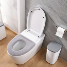 Gepolsterter WC-Sitzbezug aus Fleece, 28 cm