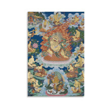 Manjusri Bodhisattva Thangka Canvas poszter 16x24 hüvelyk