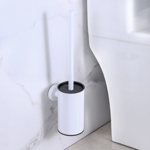 Escova de vaso sanitário de parede com cerdas de 360