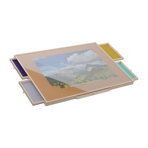Kantelpuzzelbord met 4 vakken 1