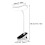 Lampe de lecture à pince rechargeable par USB – 3 niveaux de luminosité 3