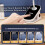 Lampe de lecture à pince rechargeable par USB – 3 niveaux de luminosité 4