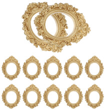 Gouden mini-fotolijstjes van hars - set van 12 stuks