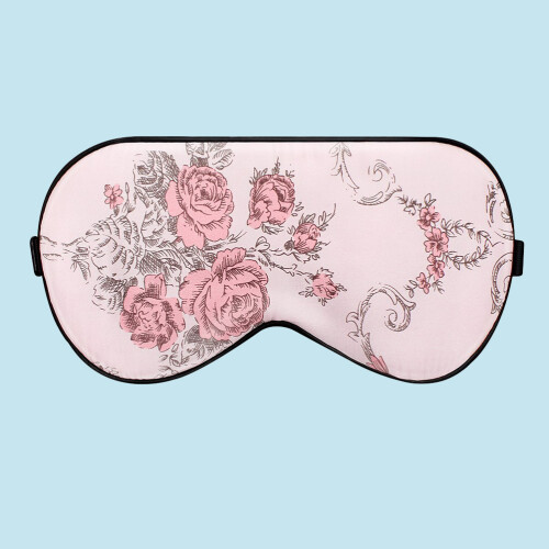 Masque De En Soie Rose Doux Confortable 1