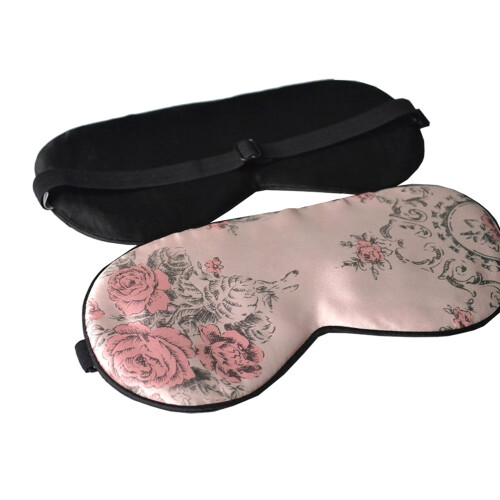 Masque De En Soie Rose Doux Confortable 2