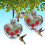 Glass Hummingbird Feeder Heart Shape 3 Pack 2