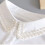 Detachable False Collar Girls Decorative Pearls Accessory-White 6