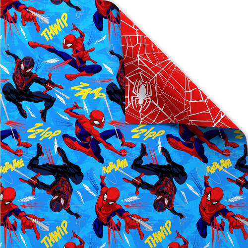 Wendbare Spiderman-Geschenkpapierrolle 1