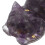 Statuetta di gatto in cristallo viola e resina, 6 cm 4