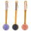 Relaxing Massage Bath Brush Using Silicone Flocking Head-Purple 2