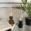 LED-natlys med stearinlys, retro flimrende design, ABS, 17,8 4