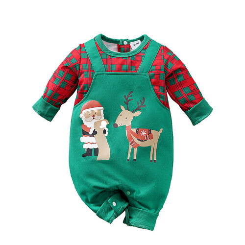Baby Jul Romper Långärmad Bomull 12-18 Månader 1