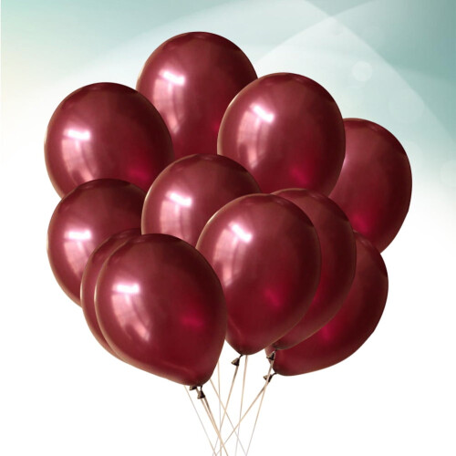 Wine Red Latex Balloons 12 Inch 100 pcs 1
