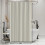 Beige dusjforheng polyester 91 x 183 cm 2