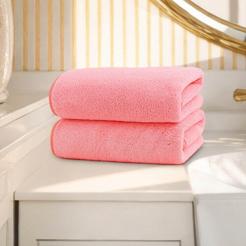 2er-Pack Badehandtuch-Set aus weichem Samt, saugfähig 1