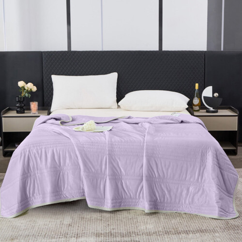 Silk Cooling Blanket Purple 1 Piece 1