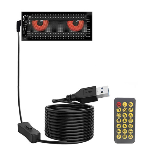 7"x3" flexibel LED-oogdisplay voor autoruiten 1