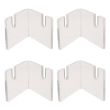 4Pcs Clear Acrylic Fan Stand Foldable V-Shaped Holder for Home Display