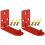 2Sets Durable Metal Fire Extinguisher Wall Bracket Red for Home 1