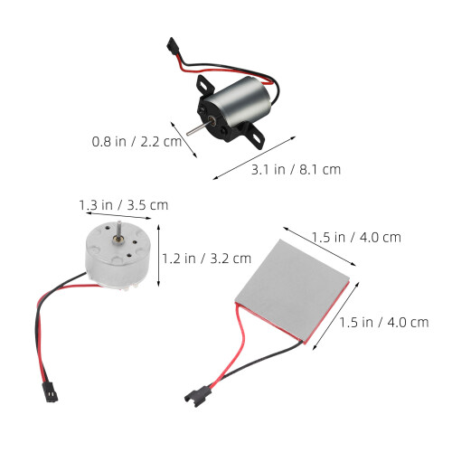 1Set Compact Metal Fireplace Fan Accessories Motor Replacement Kit Set 1