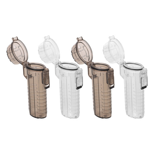 4Pcs Durable Waterproof Lighter Storage Case Plastic Holder for Travel