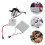 1Set Compact Metal Fireplace Fan Accessories Motor Replacement Kit Set 6