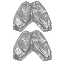 2Pcs Adult Leak Proof Diaper Covers PVC Waterproof Washable Grey Pants