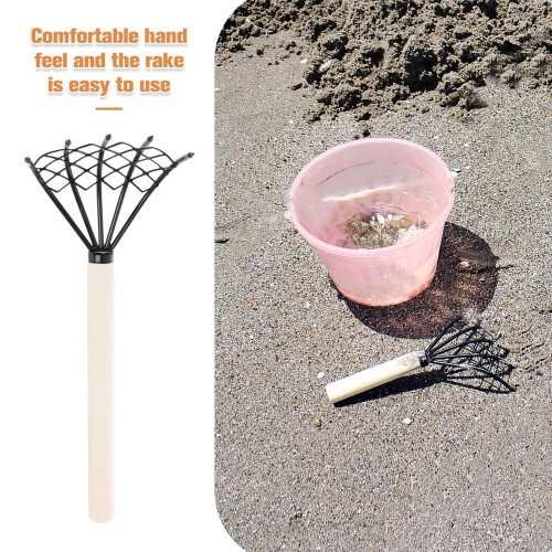 Liten mussloröra för strandsnäcksamlande – Järn och trä, 1