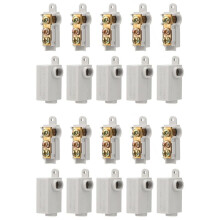 20 Stuks 6 AWG Gauge T-Type Draadconnectormoerkit, 80A Snelle Bedradingsaansluiting, Snelkoppelingsconnector
