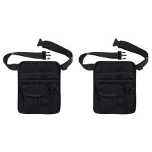 2X Borsa da Cameriere, Borsa da Cameriere di Qualità per Ristoranti con Cintura Regolabile, Borsa Porta Soldi, Grembiule da Servizio