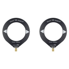 2X 10kHz-180MHz Loop Antenna All Band Coverage Ring Donut Antenna Supports Shortwave/Medium Wave SDR Black